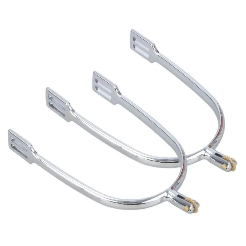 652F 回転銅ギア付き馬ブーツ拍車西部カウボーイ馬拍車亜鉛合金馬ブーツ拍車簡単にインストール