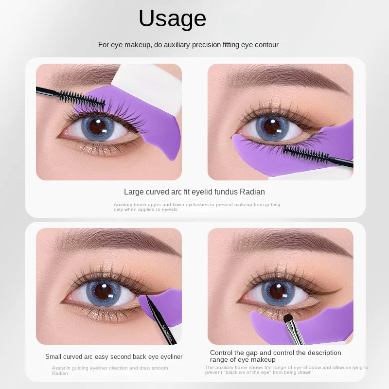 Eyeliner Template Professional Shaping Tool Eye Makeup Aid Eyeliner Eyebrow Eyeliner Shaper Assistant Beauty Tool Mascara Baffle