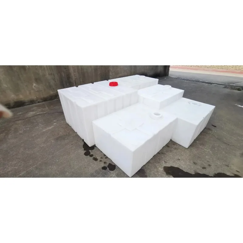 خزان المياه الأفقي مستطيلة تخزين المياه PE PP مربع خزان بلاستيكي حاوية الأسماك المحمولة