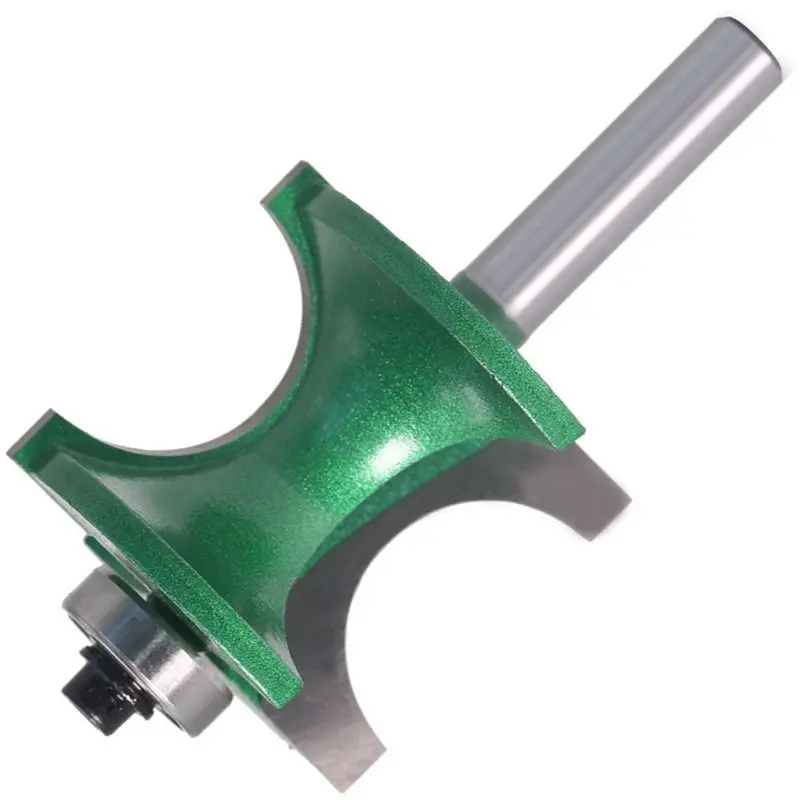 B62B 8mm Shank Bull Nose Radius Router Bit, Woodworking Milling Cutter for Edge Forming, Carbide Tip Router Bit Cutters for