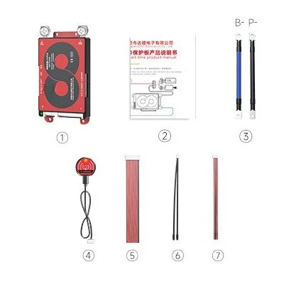 10S/12S 36V 18650 Li-ion Battery Protection Board - Smart BMS for Electric Scooters/E-Bikes Triple Same Mouth with Balance