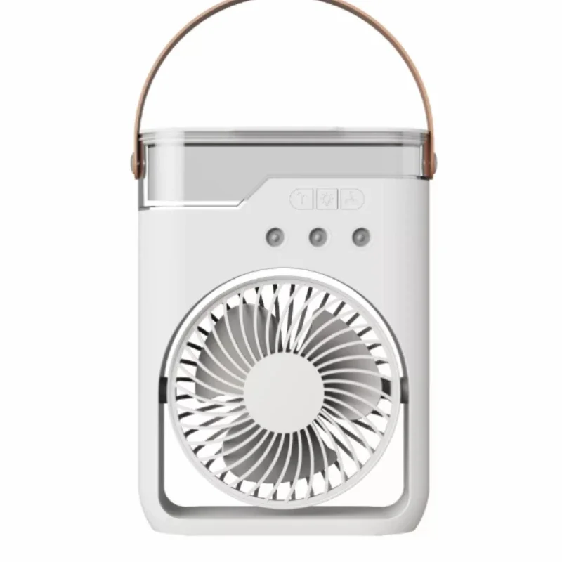 Outdoor Camping Mini Electric Cooler, Desktop Spray Humidifying Refrigeration Fan for Home and Small Office Cooling