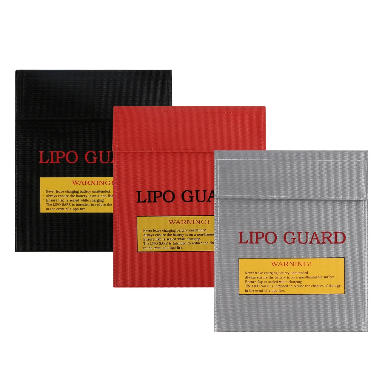 10PCS Waterproof Fireproof Battery Safety Bag Explosion-proof Lipo Guard 18x23cm 23x30cm For RC Lipo Battery