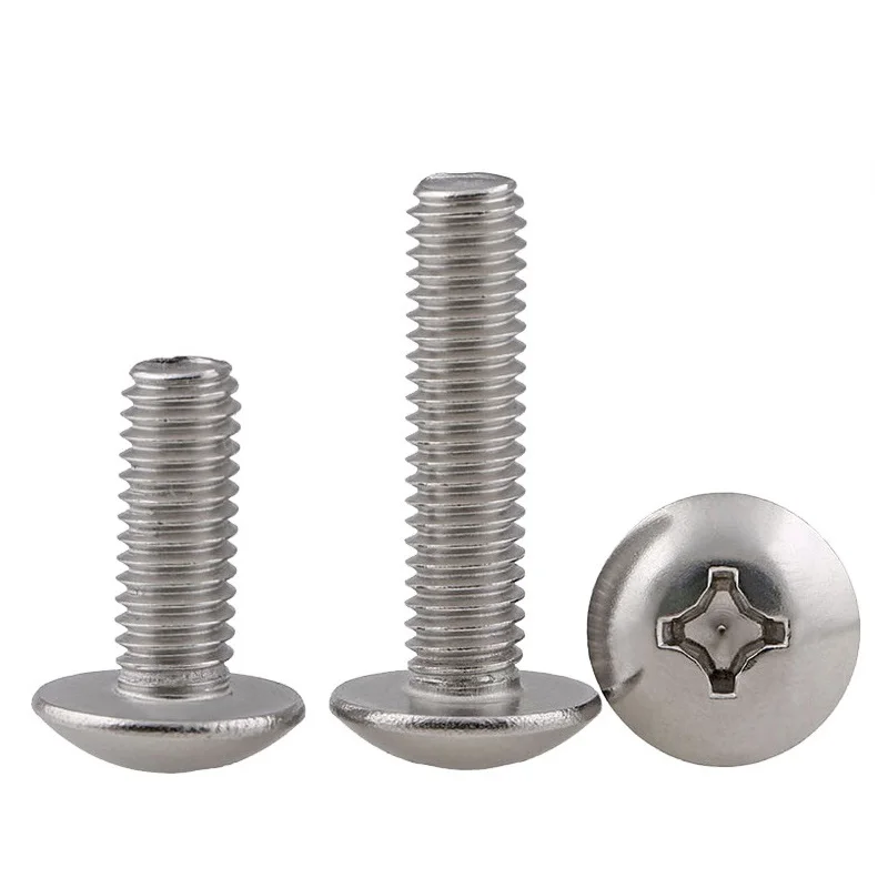 2 ~ 30 pz M3 M4 M5 M6 316 In Acciaio Inox Croce Incasso Traliccio Grande Testa Piatta Vite Macchina A Testa A Fungo Phillips bulloni