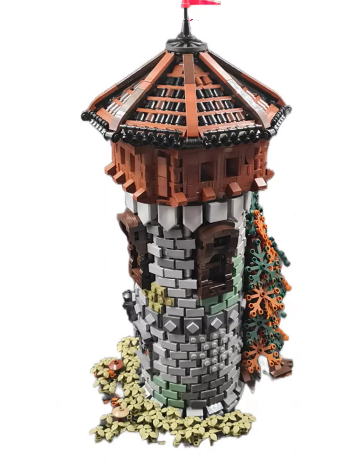 Medieval Module MOC Castle Tower Building Blocks Technology Bricks Creative Display Model DIY Assembly Collection Toys Xmas Gift