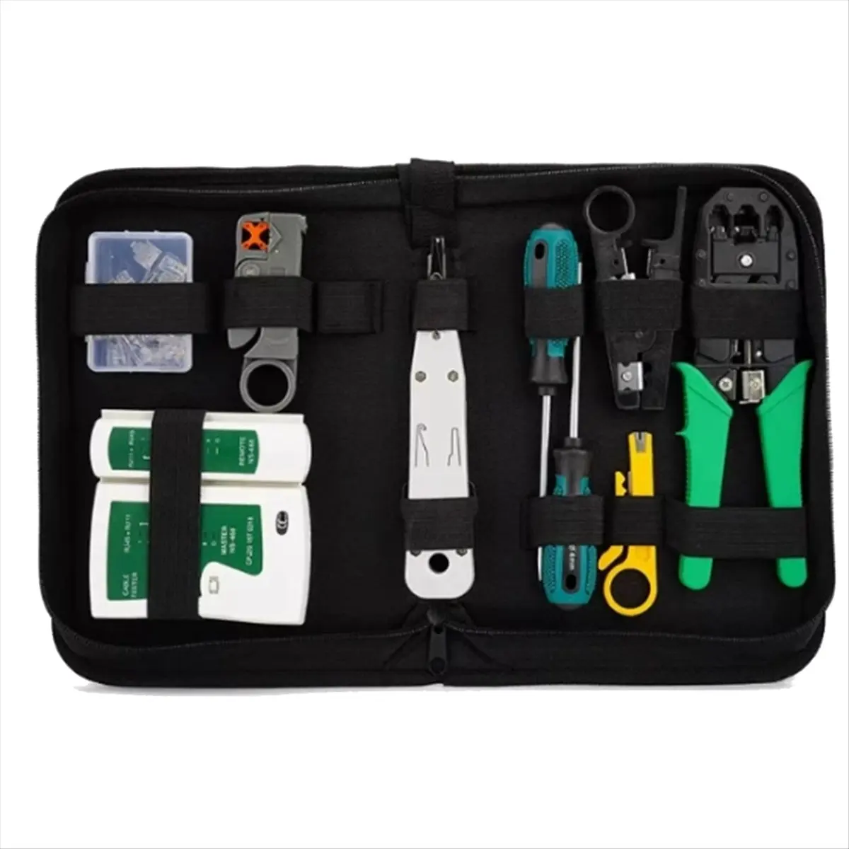 ♋♐…BUY 11 in 1 Computer Network Repair Tool Kit LAN Cable Tester Wire Cutter Screwdriver Pliers Crimping Maintenance Tool Set