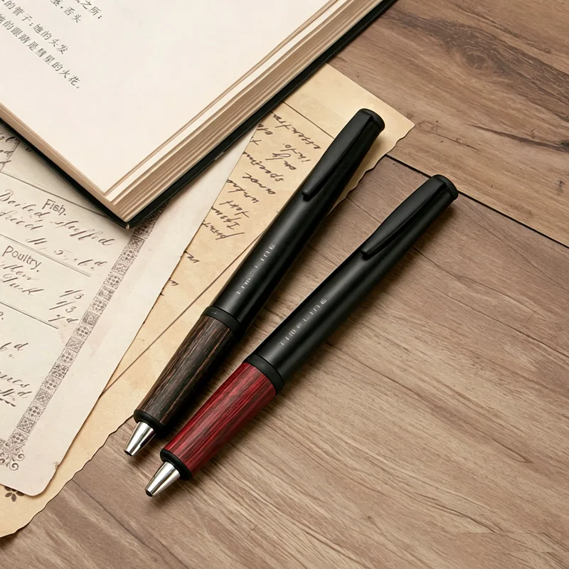 Japan PILOT TIMELINE BTL-7SR Advanced Ballpoint Pen 0.7mm Wooden Grip Matte Metal Barrel Business Signature Pen Stationery Gift