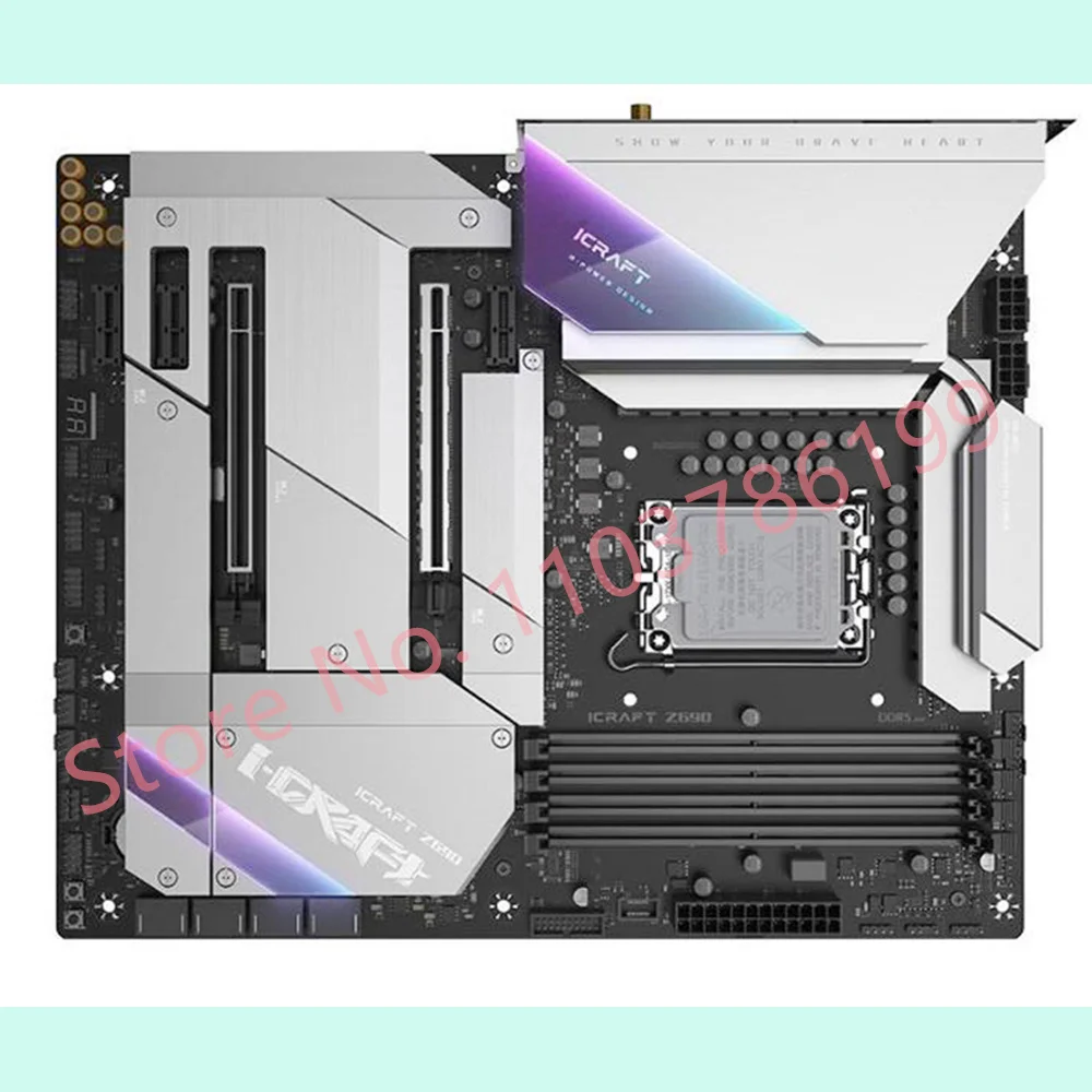 Placa principal para MAXSUN LGA 1700, 4 * DDR5, 128GB, Z690, ATX, SATA III, MS iCraft, Z690, WIFI