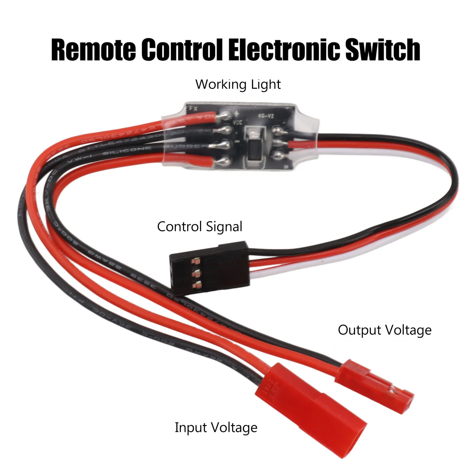 Remote Control Electronic Switch 3‑30V 20A High Voltage RC Electronic Switch for RC Drone Water Pump PWM Signal Control