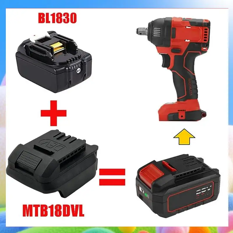 

MTB18DVL Adapter Converter For 18V Li- Battery For Devon Electric Power Tools-AA25