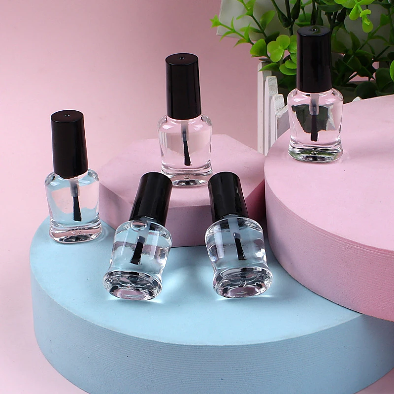 6ml สุขภาพโปร่งใส Top Coat CLEAR เพิ่ม Glitter เล็บเล็บเกราะน้ํามัน NO-bake ยาวนาน Quick-drying น้ํามัน