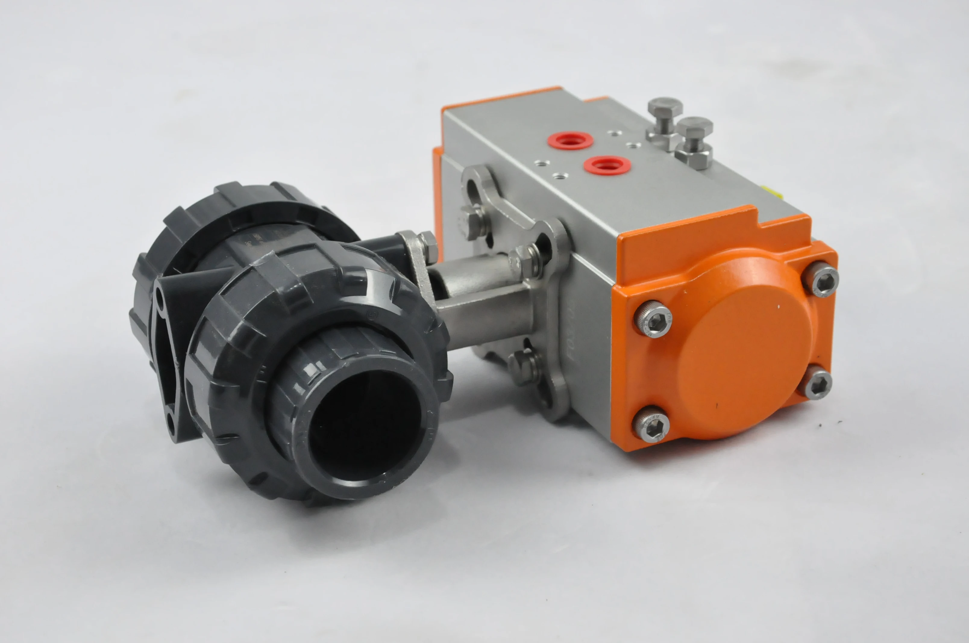 40mm 50mm 63mm Pneumatic Actuator PVC Ball Valve Double Union Air Control 3 Way Ball Valve