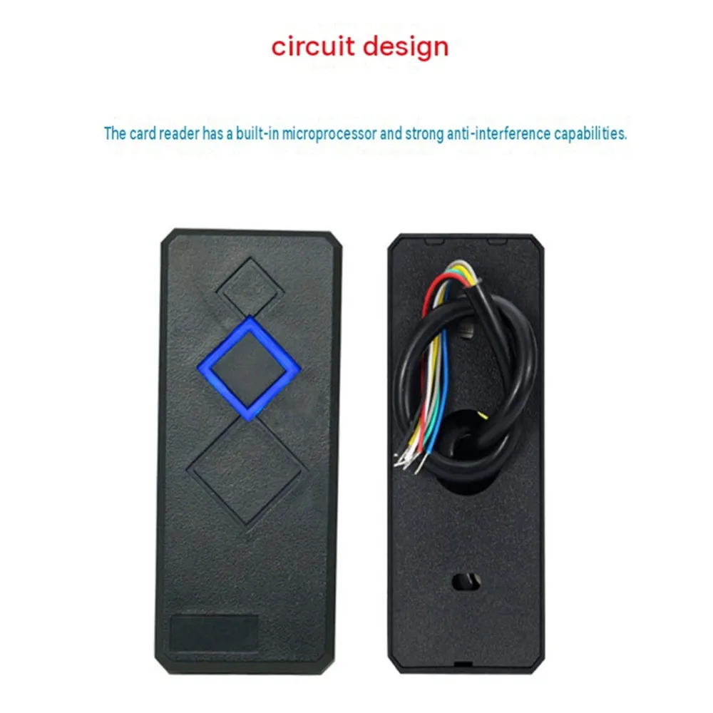 Access Control Reader Wiegand 26/34 Card Reader LED Indicators Security RFID EM ID Card