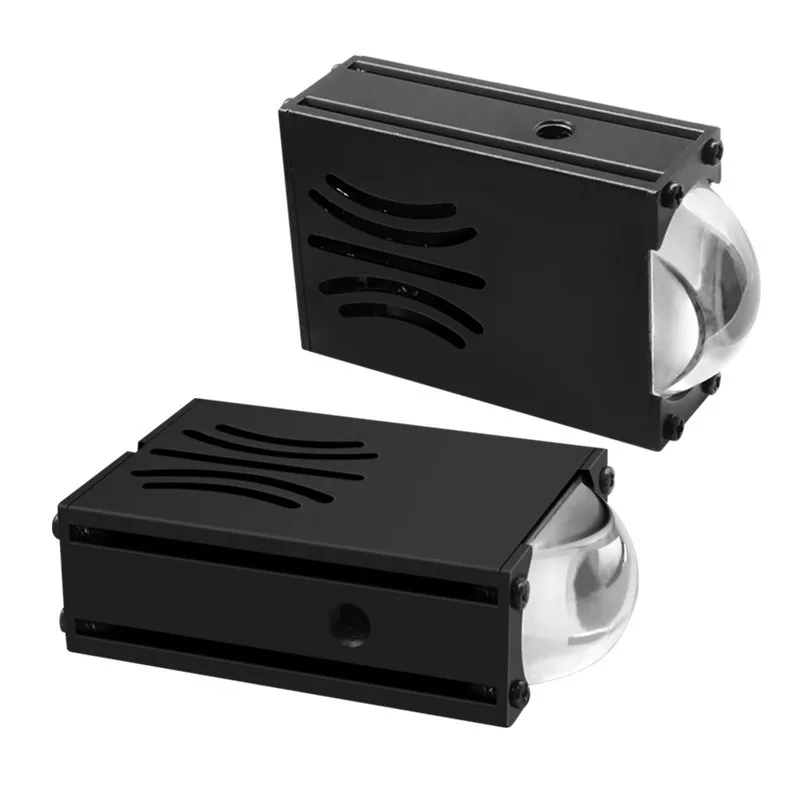 

12В 27Вт 3000К 6000К Светодиодная фара-гриль для автомобиля с функцией стробоскопа, мини-матричная лазерная фара для мотоцикла