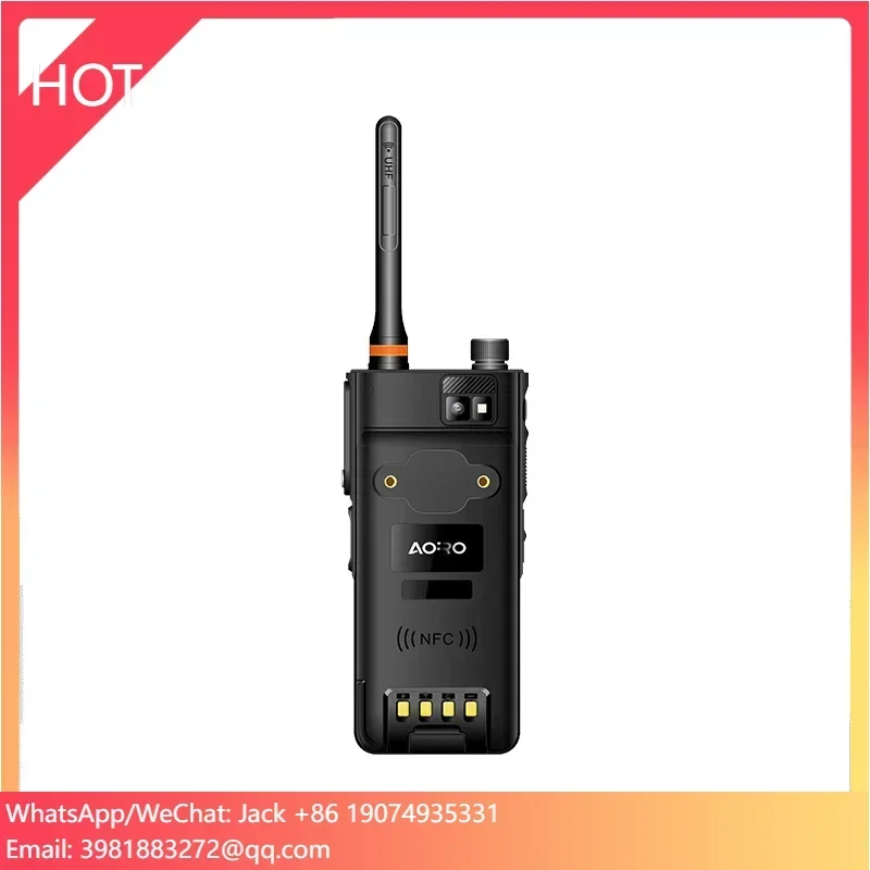 

5km 5G Walkie Talkie Uhf Aoro M6 4W MTK6765 Octa-core 4 Inch Walkie Talkie Android With Sim Card