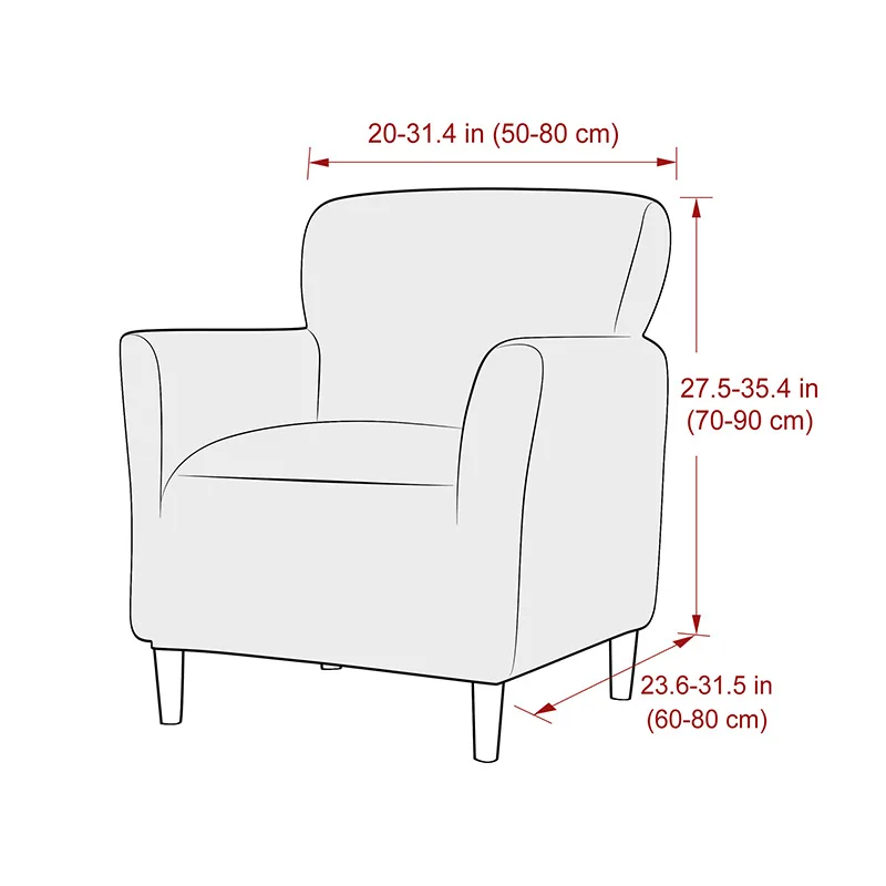 1pc Modern Simplicity Elastic Corn Velvet Small Single Armrest Sofa Cover, Soft Solid Slipcover for Home, Hotel, Office