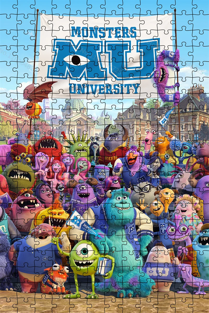 Puzzle de marque Disney pour enfants et adultes, 1000 pièces, dessins animés, université, jouets éducatifs, Collection, passe-temps