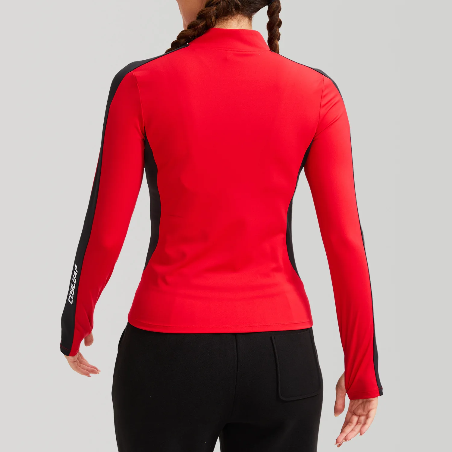 Ultraleichtes Eisseide-Laufshirt für Damen mit langen Ärmeln für heiße Wetterbedingungen, atmungsaktives Golf-Kühlshirt mit halber Ärmellänge – Detail 5