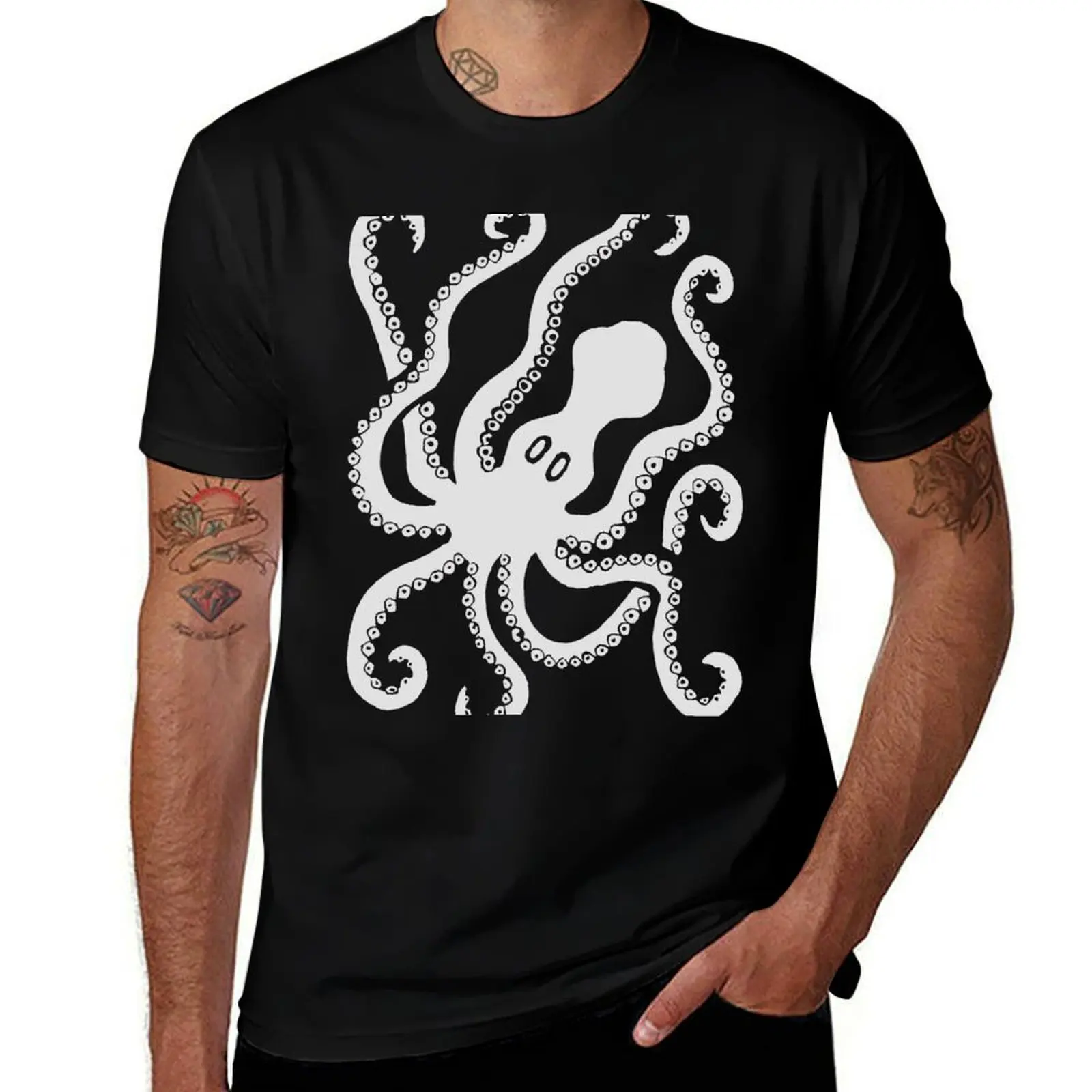 

Octopus (grey) T-Shirt Lightweight Casual Summer T-Shirt