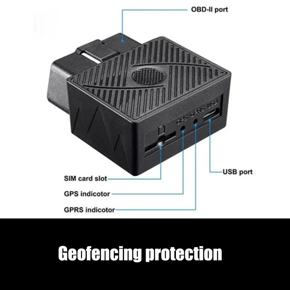 2024 Nuovo Localizzatore GPS Obd Gsm Auto Gprs Lbs/GPS Localizzatore di Posizione Localizzatori in Tempo Reale Geo-Fence Dispositivi di Allarme di Velocità eccessiva