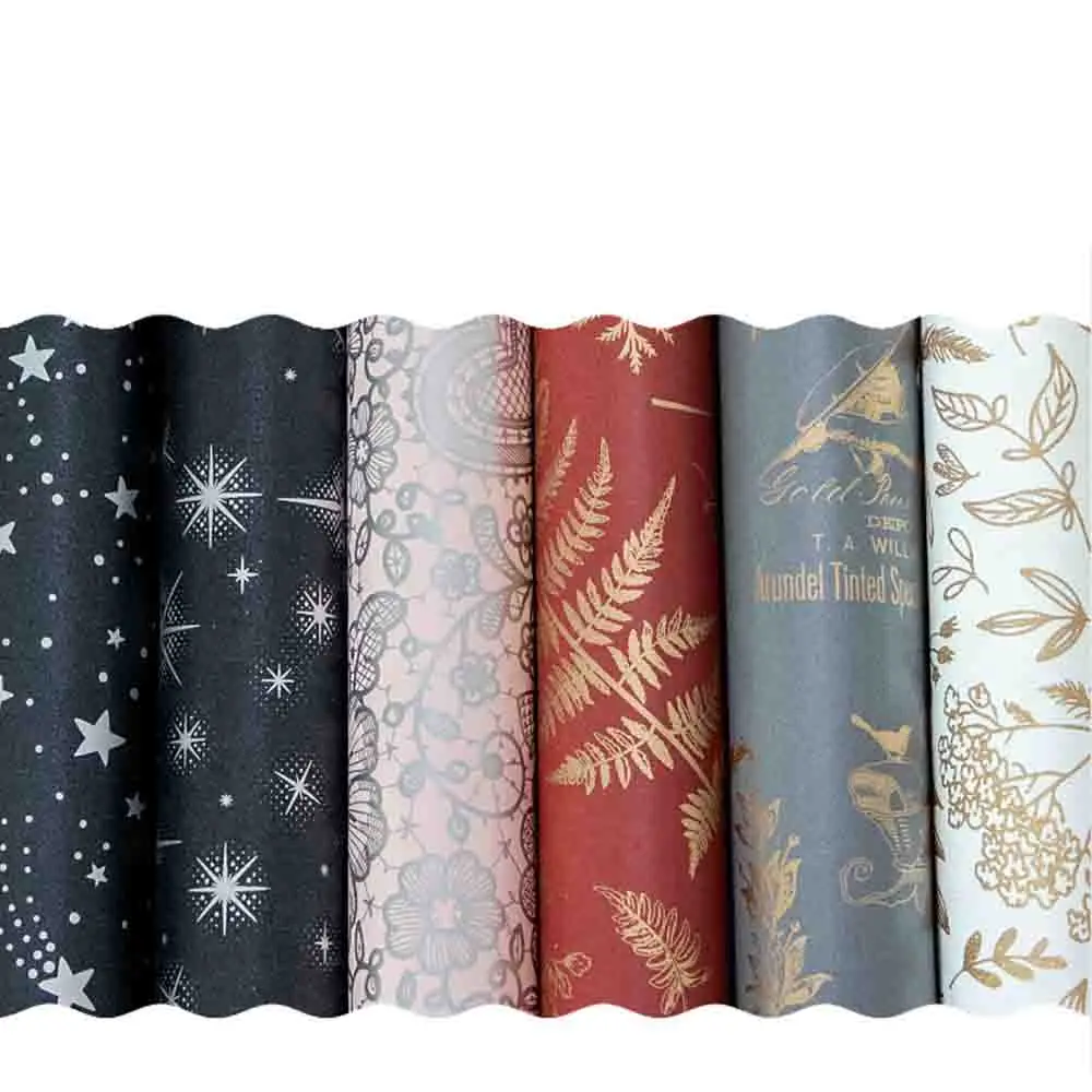 Exquisite Gift Box Thickened Hot Stamping Paper Ribbon Flower Knot Beaded Beaded Wrapping Paper For Gift Box Valentine'S Day