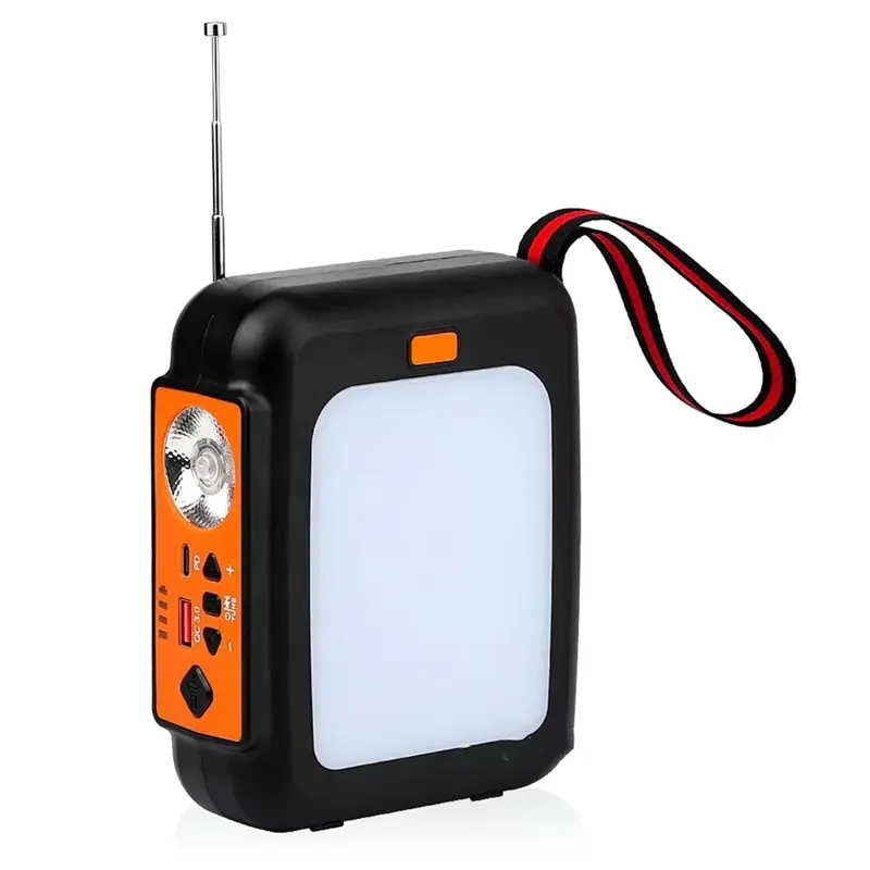 

Emergency 10000Mah Hand Crank Radio FM Weather Alert Solar Power Radio BT Speaker LED Flashlight 3 Way Operation