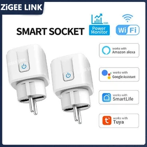 EU WiFi Smart Plug 16A/20A Power Monitor Socket Remote APP Control Smart Life Timer Switch Support Google Home Alexa Assistant