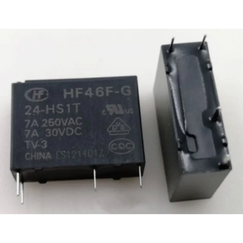 

Free shiping wholesale 10pcs/lot relay HF46F-G-24-HS1T