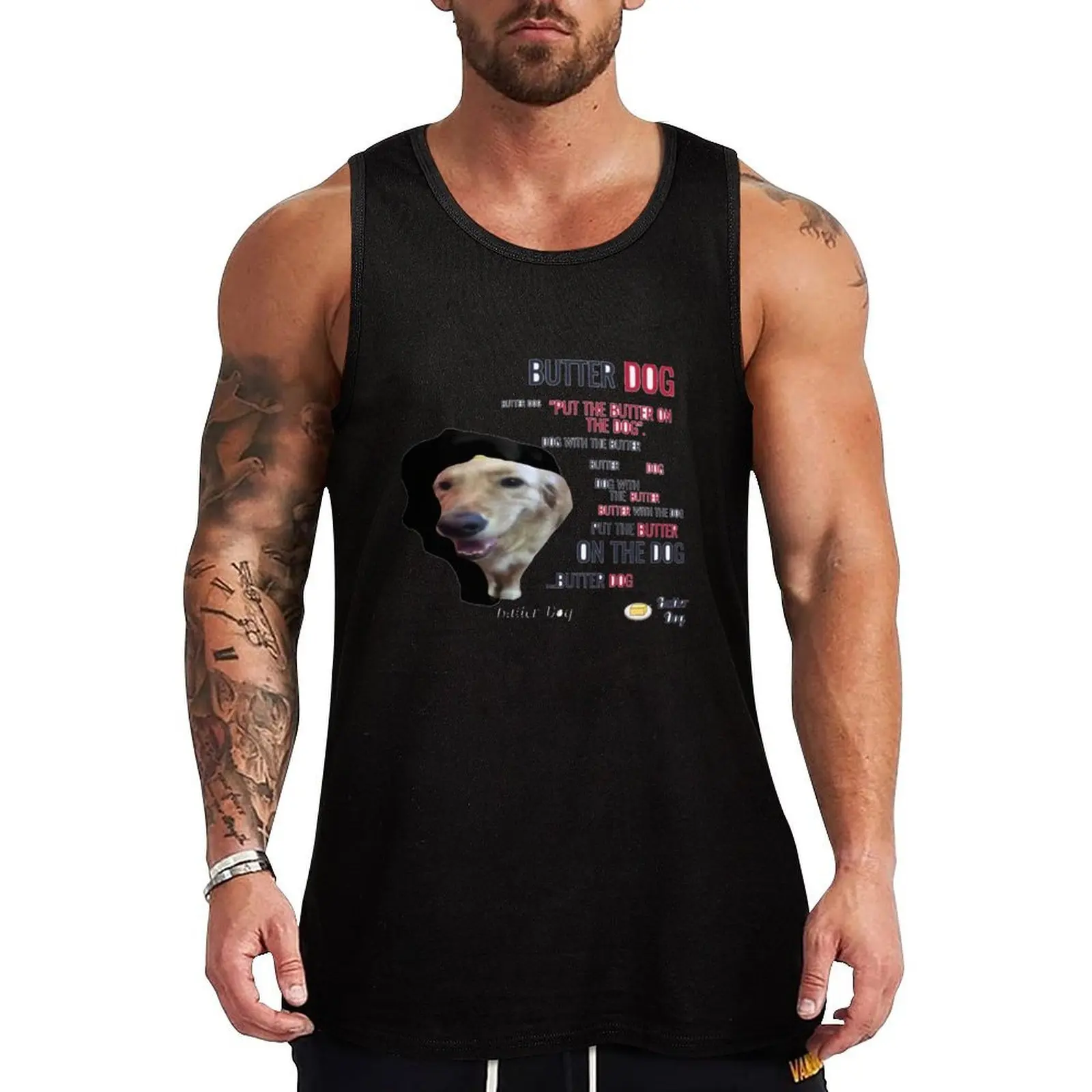 

Butter dog! Tank Top Breathable Stretch Tank Top Flexible Comfort Shirt