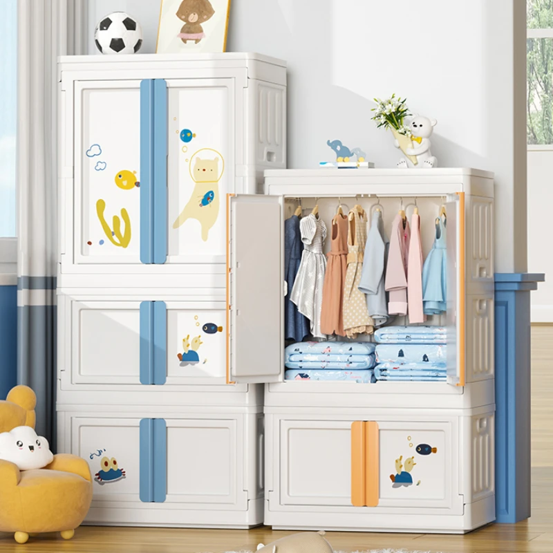 Appendiabiti Organizer armadi per bambini scaffali contenitori in plastica armadi per bambini tovaglietta per camera da letto Enfant mobili per la casa MR50CW