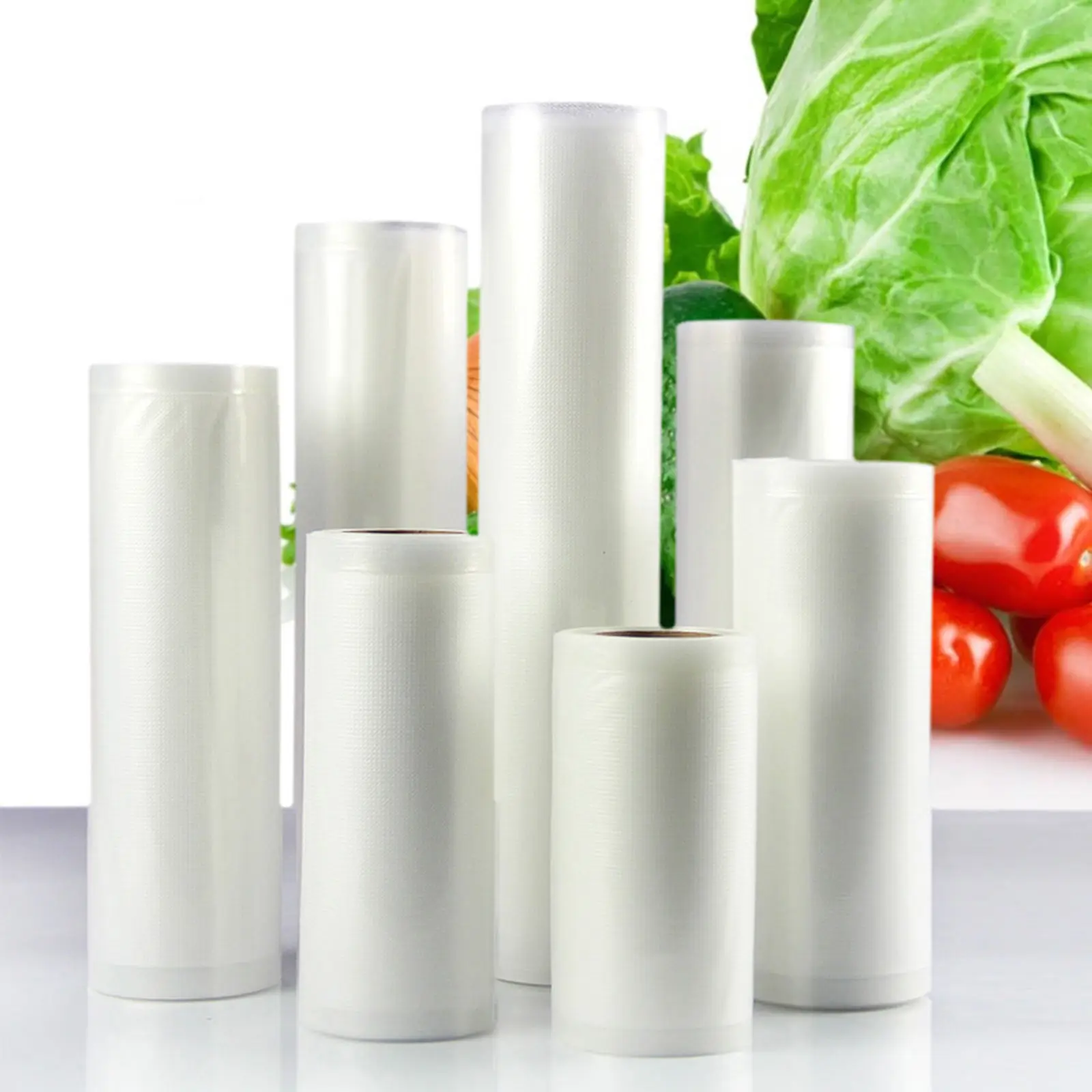 

500cm Vacuum Sealer Bags Embossed Air Removal Food Storage Reusable Compatible Machine Pockets Clothes Preservation
