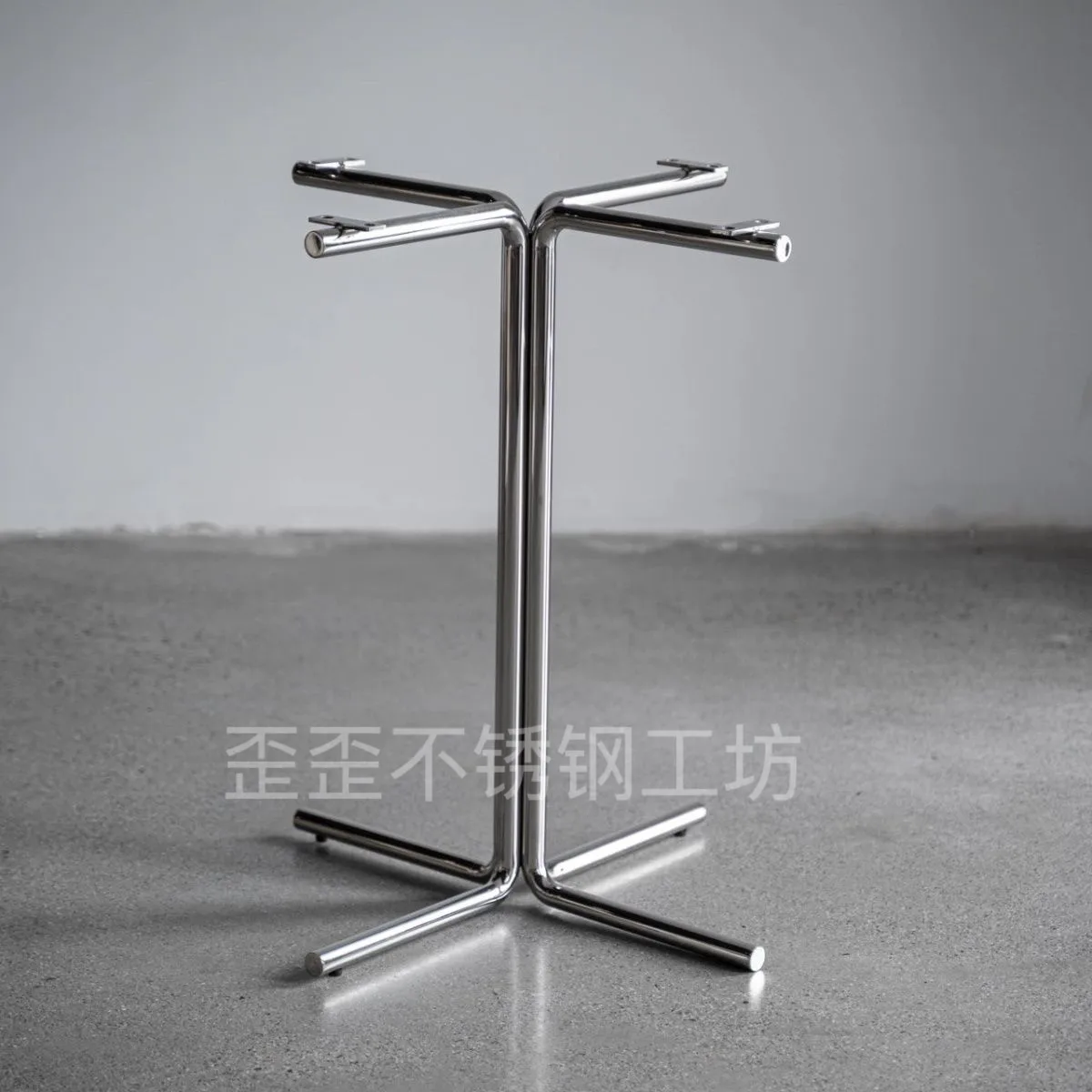 Stainless Steel Round Table Legs Floor Bar Counter Base Rust-Proof Tea Table Support Heavy Duty Furniture Metal Stand Base