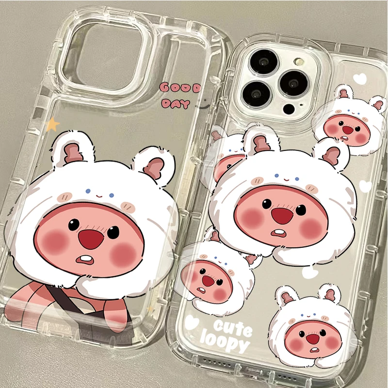 Cute L-Loopy Case for Huawei P30 P40 P50 P60 Pro Honor 100 90 80 70 60 50 X9 X9A X8 X5 Magic5 Magic 5 Clear Protective Cover