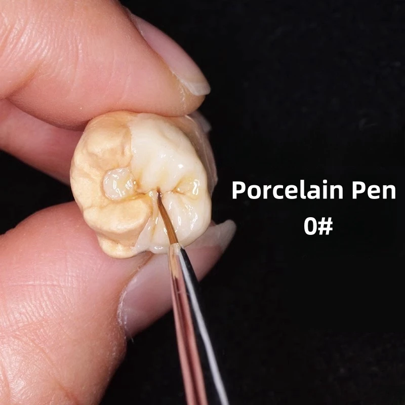 

1 шт., фарфоровая ручка, ручки для окрашивания норки, ручка для формирования волос норки, OP, стоматологическая форма, силиконовый клей, эстетическая восстанавливающая кисть для протезов