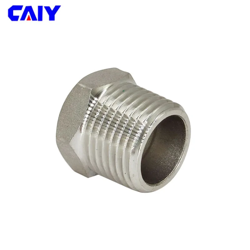 المخفض جلبة الذكور x أنثى 1/8 "1/4" 1/2 "3/4" 1 "DN8 DN10 DN15 DN20 BSP الموضوع 304 الفولاذ المقاوم للصدأ تجهيزات أنابيب السباكة