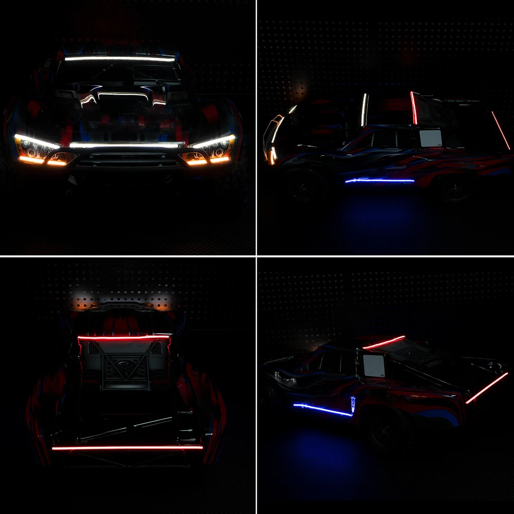 AXSPEED ライトグループ ヒンジピンキット ショックアブソーバー ギアマウント スラッシュ 2WD ショートコーストラック 1/10 RC カーアップグレードパーツ用