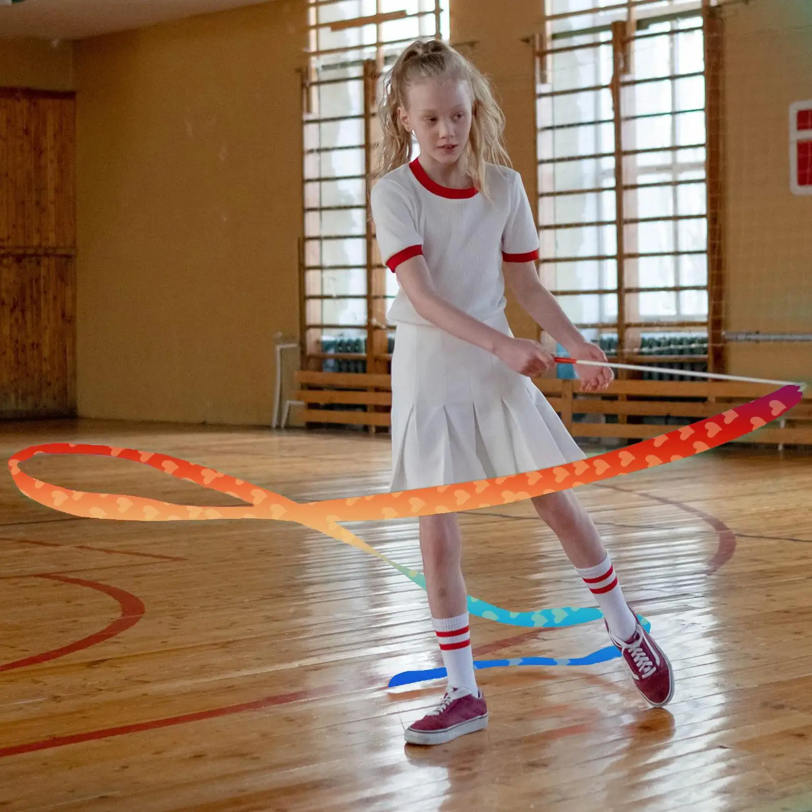 Gymnastic Ribbon Dancing Ribbon Colorful Rhythmic Gymnastics Ribbon Dancer Wands For Kids Adults Vibrant For Artistic For Dance