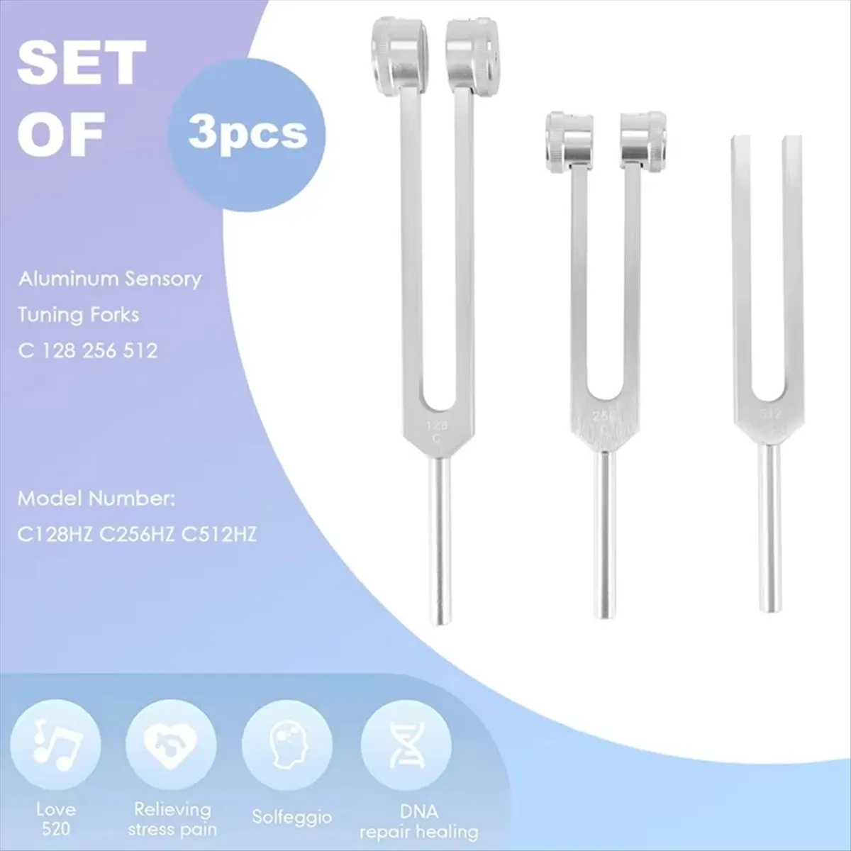 

Набор камертонов с молотком и чистящей салфеткой — идеально подходит для снятия стресса и настройки музыкальных инструментов [AA74-AAA]