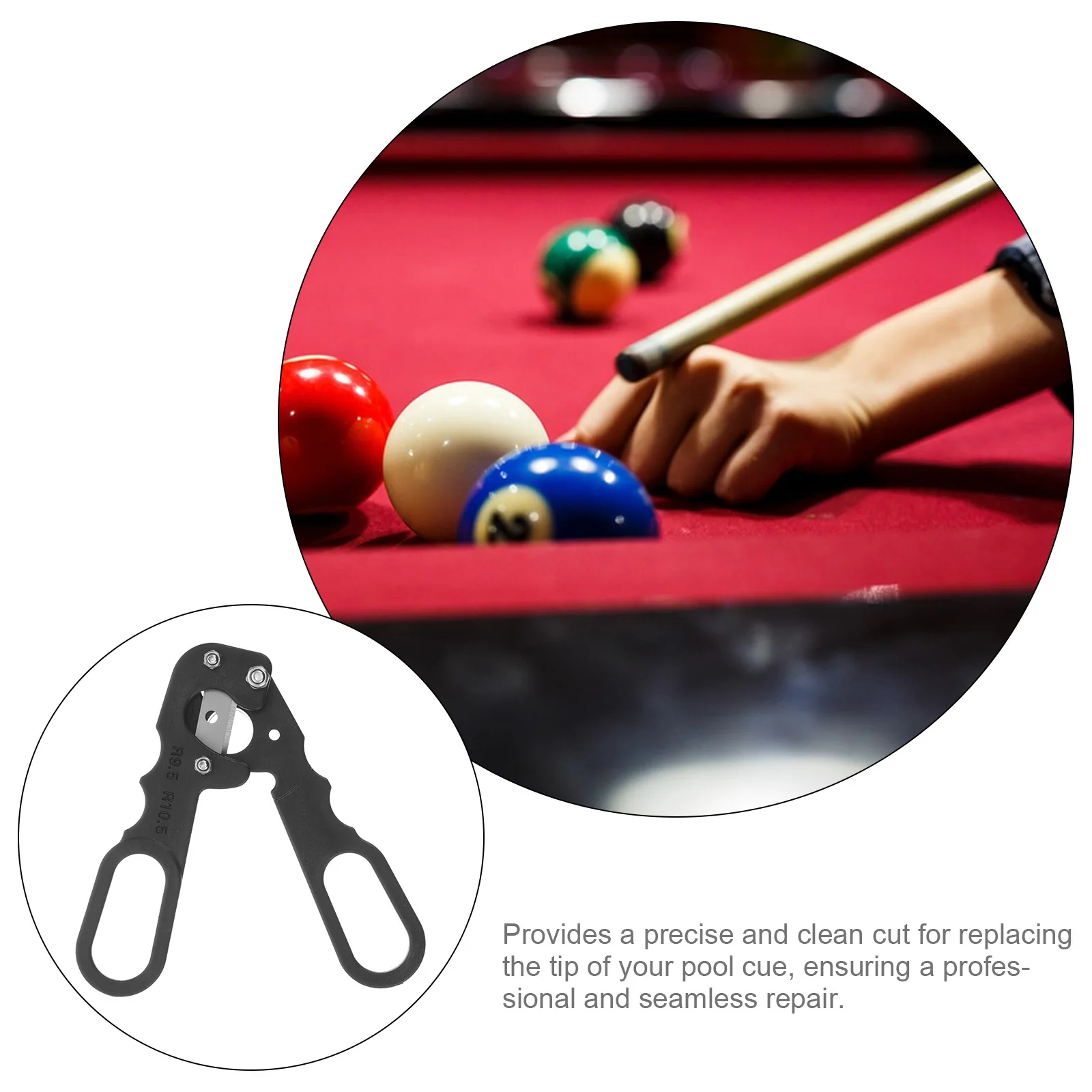 

1Set Cue Tip Cutter Portable Scissor Tool Ergonomically Designed for Comfortable Grip and Easy Handling Cue Tip Scissor