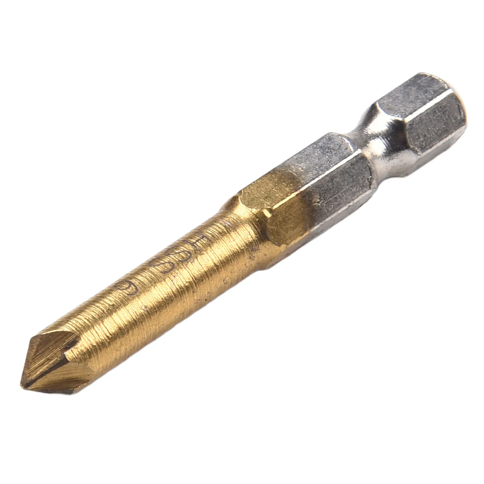 

New Drill Bit New And Unused 1/4Inch Hex Shank 1Pcs 5 Flute 6 Sizes Application Chamfer Debur Gold Easily In Wood