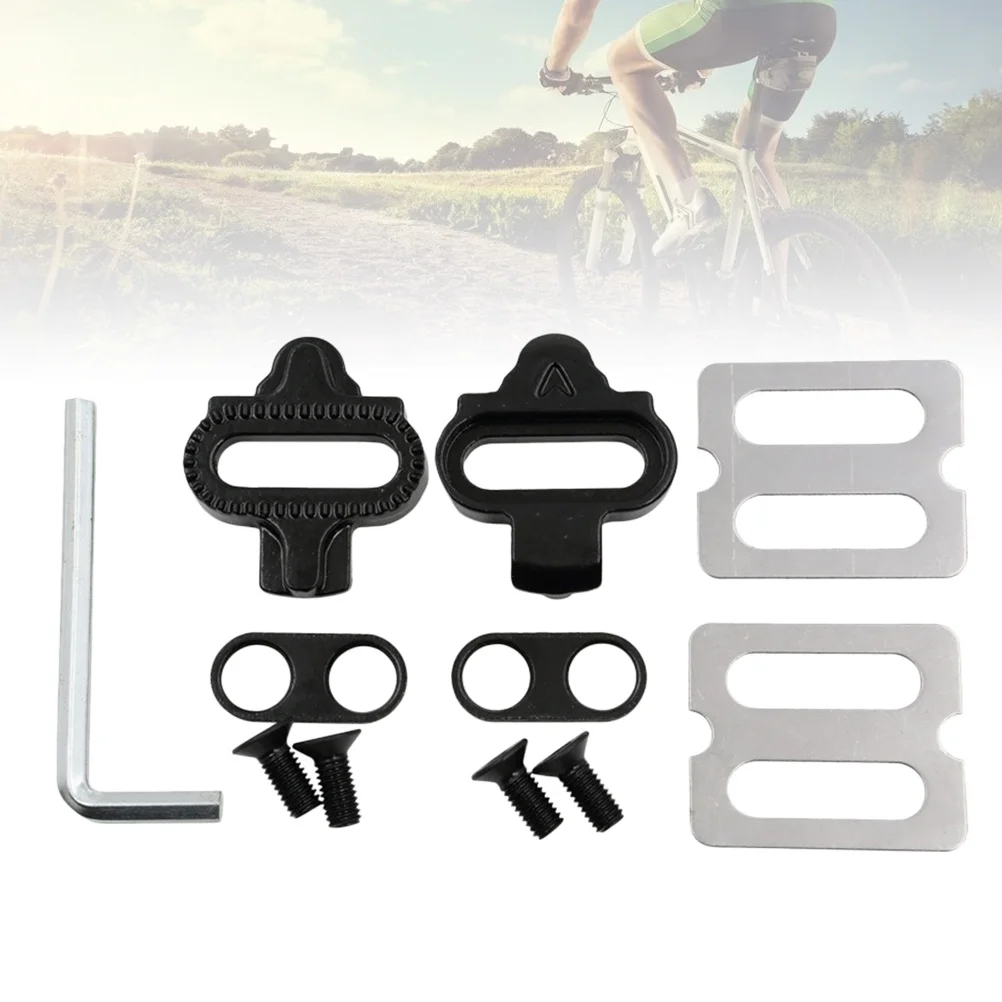 

1Set Self-Locking Pedal Cleat Kit High-Strength Material for Mountain Biking Style Clip-in Cleats Enhanced Cycling