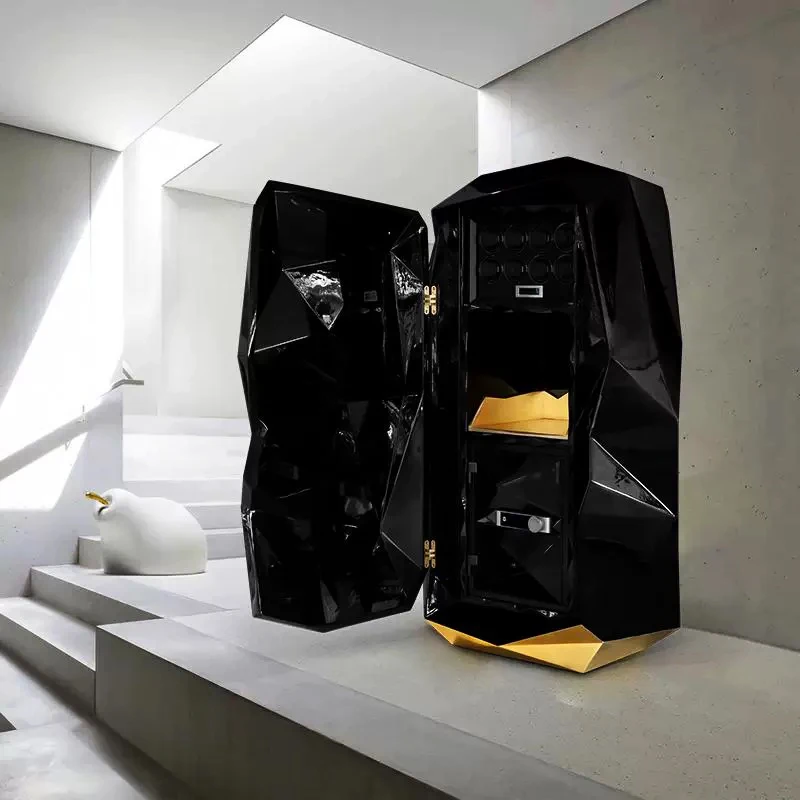 Light luxury high-end safe luxury home creative password lock safe solid wood locker