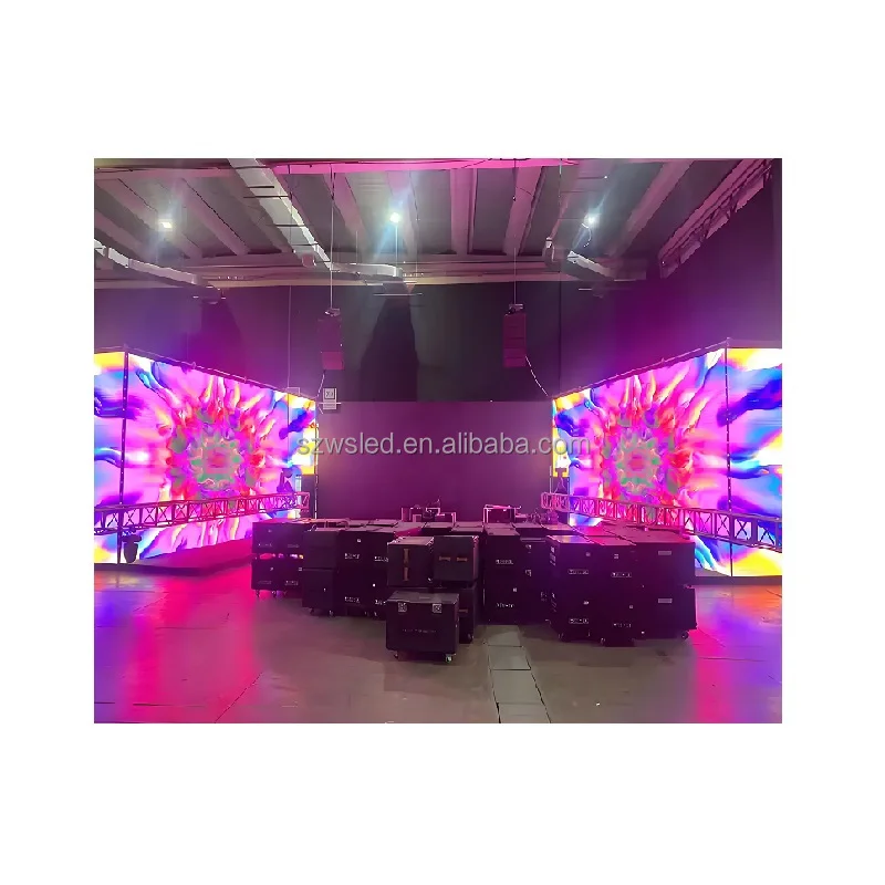 4K P2.976 Mint Indoor/Outdoor Wedding Seamless Rental Wall LED Display 4500-5000cd/ Brightness Modular Design 3-Year
