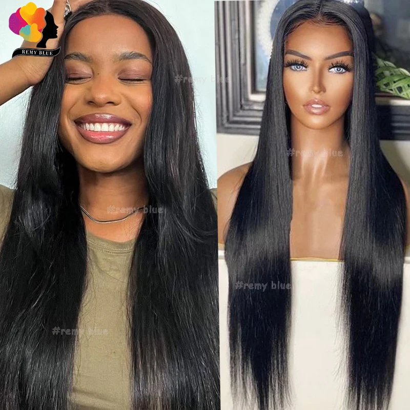 

13x4 HD Transparent Lace Frontal Wig Remy Straight Human Hair Wigs 13x6 Lace Front Human Hair Wigs for Black Women 32 34Inches