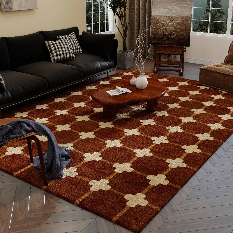 Living room carpet light luxury sofa coffee table blanket bedroom bedside blanket large area full floor mat