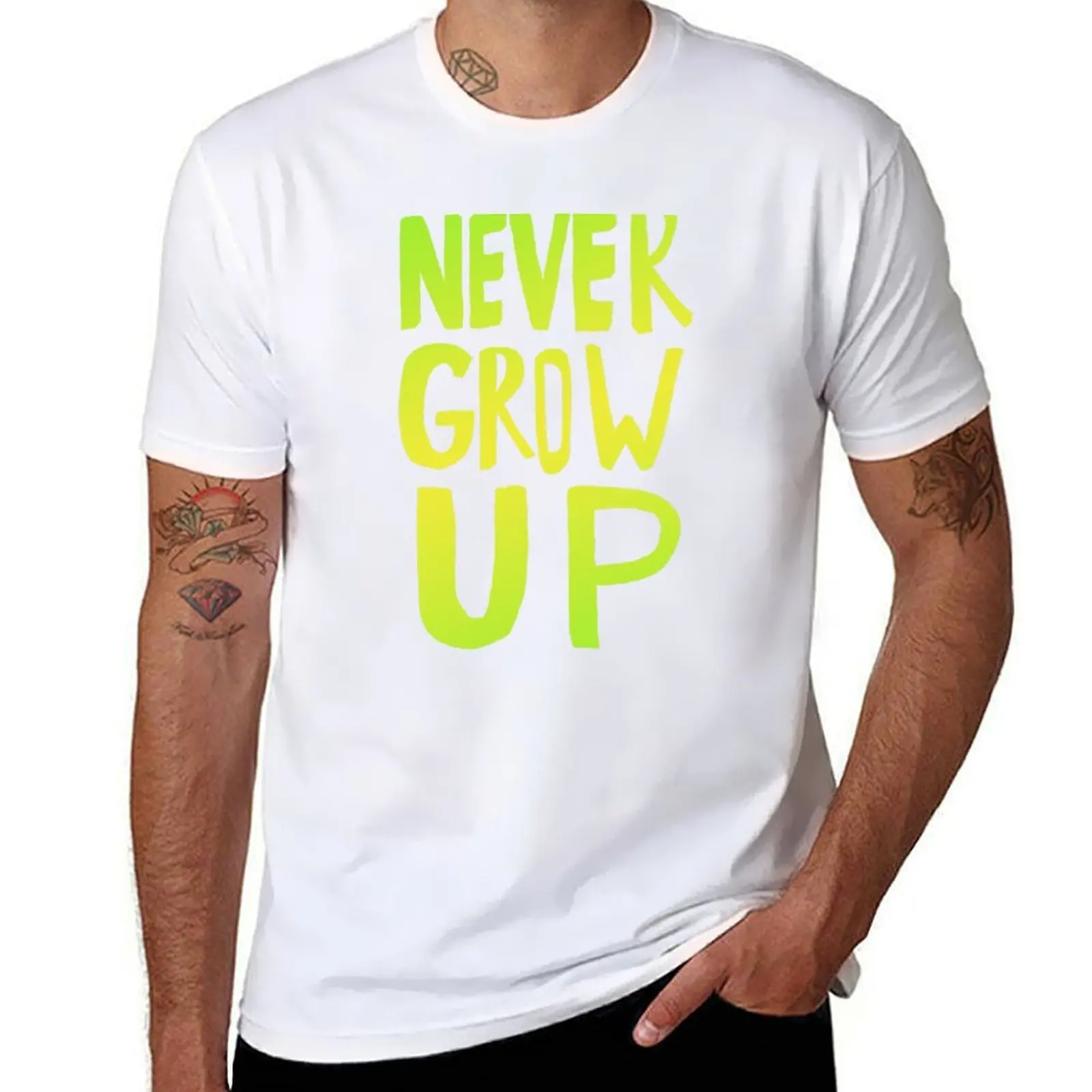 

pack shirts cotton T-Shirt t Grow Up graphic t cotton man t man Never shirt III for shirt man