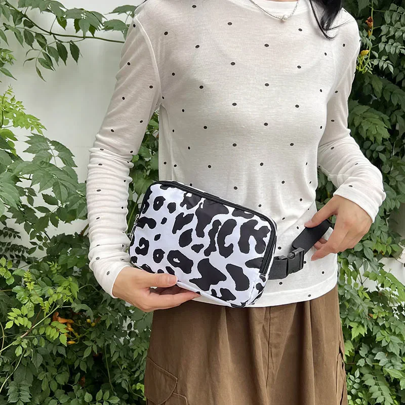 New Leopard Print Waist Bag for Woman Fashion Fanny Pack Phone Purse Quality Shoulder Crossbody Bags Lady Simple Chest Bag