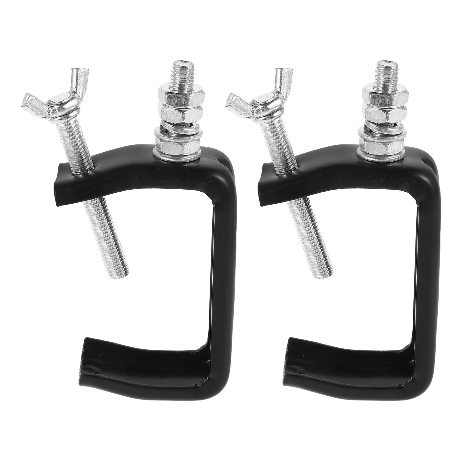 

2Pcs Stage Light Clamps Hook Heavy Duty Metal Truss Clamps for Moving Head LED Party Lights Lighting Mount Accessories
