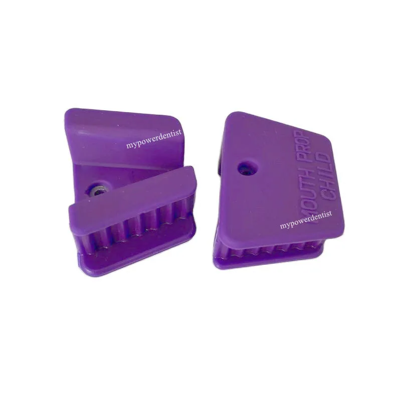 

New Dental Mouth Prop Bite Blocks Child Adult Props Medium Latex Free 134℃ Purple Color