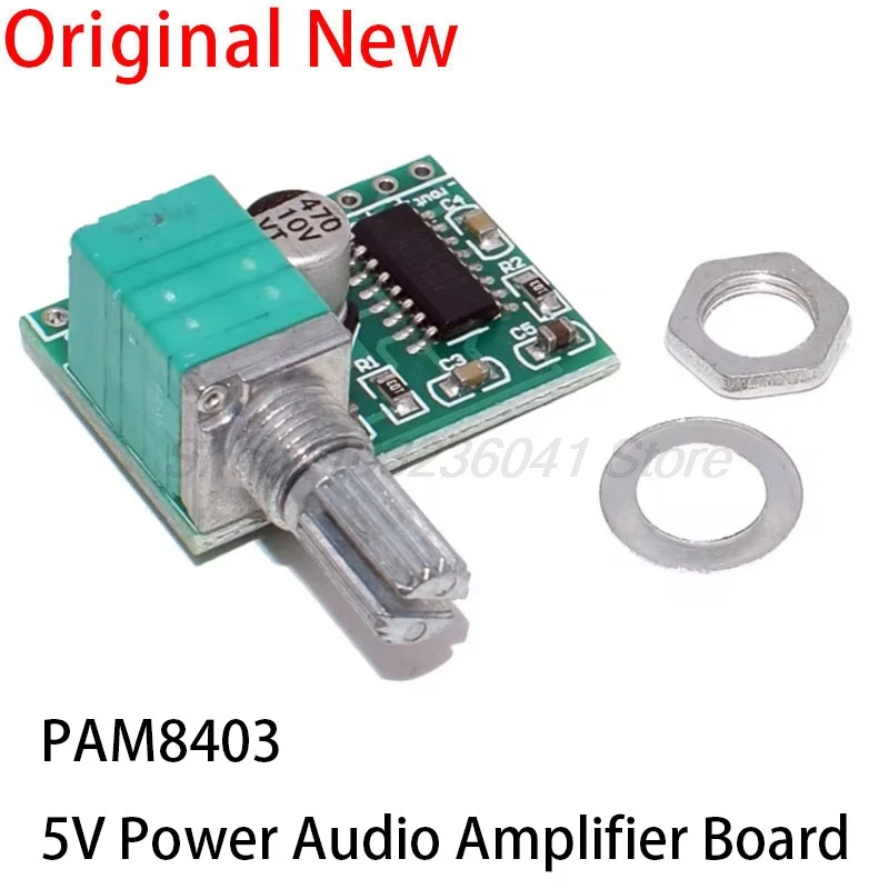 PAM8403 mini scheda amplificatore audio di potenza 5V 2 canali 3W W Potenziometro di alimentazione USB con controllo del volume con interruttore